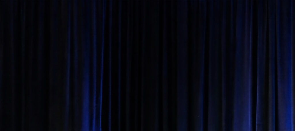 Dark blue curtain background
