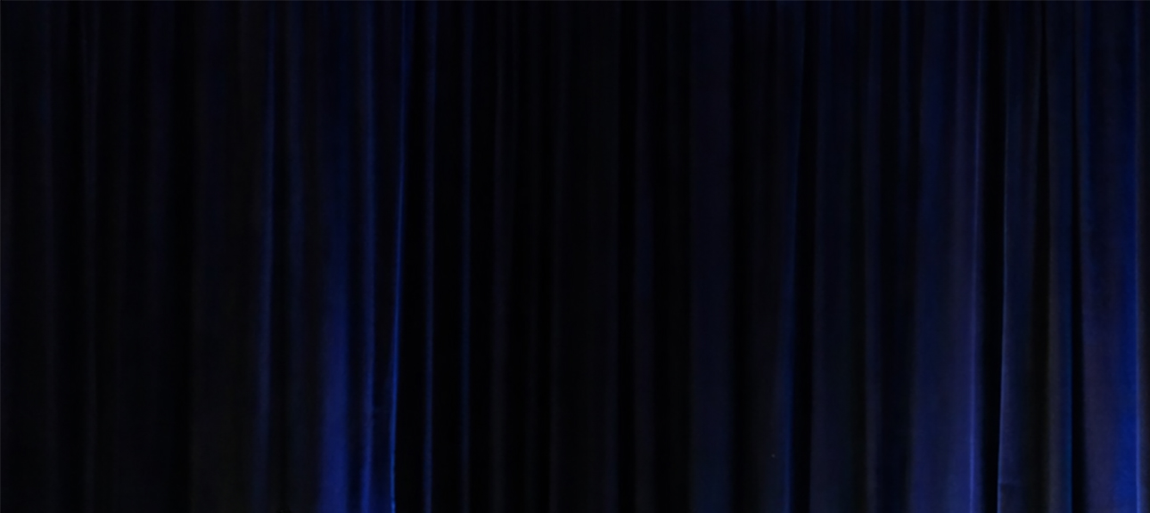 Dark blue curtain background